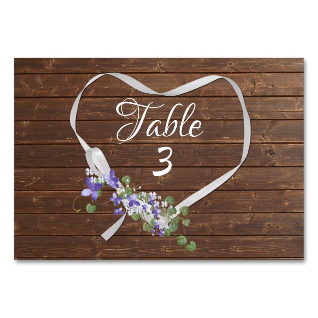 Ribbon Heart on Barn Wood Bordsnummer (Framsidan)