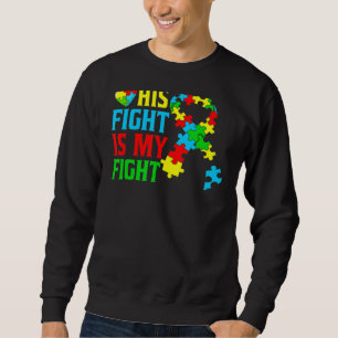 "Ribbon Heart Puzzle Hans Fight" är min "Fight Aut Lång Ärmad Tröja