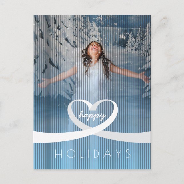 Ribbon Heart Vykort (Framsida)