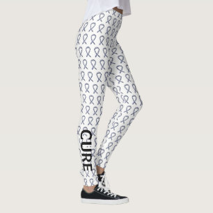 "Ribbon Hope Cure Anpassningsbar Leggings" Leggings