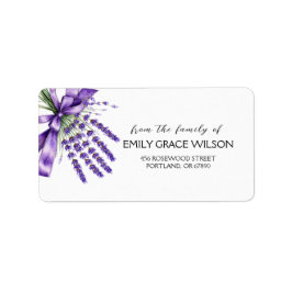 Ribbon Lavender från märkesfamiljen Adressetikett