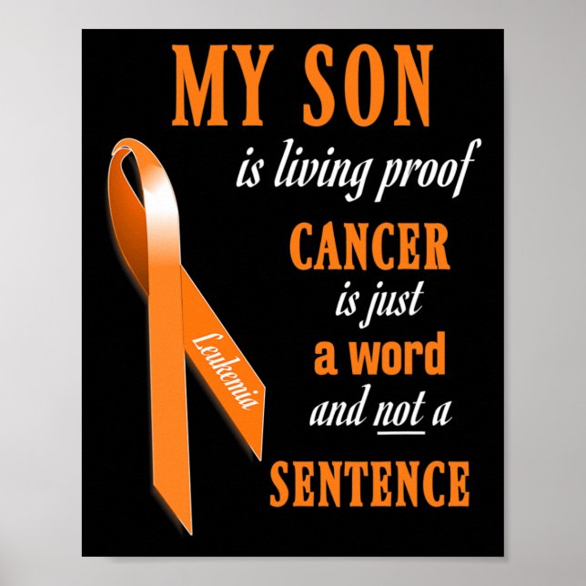 Ribbon Leukemia Awareness S (son) Poster (Framsidan)