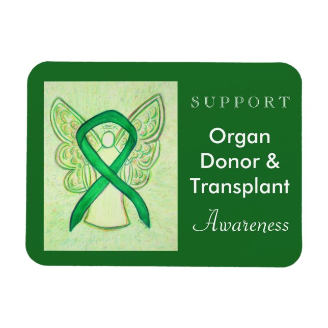 Ribbon Magnet för organdonation och transplantatio (Horisontell)