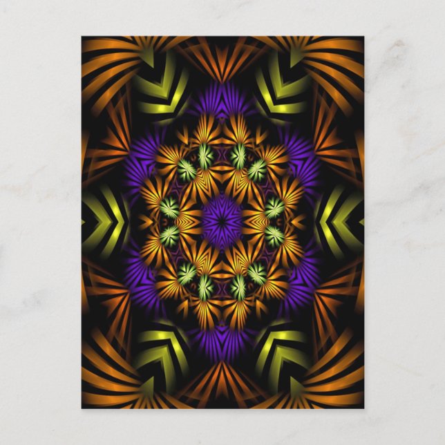 Ribbon Mandala Vykort (Framsida)