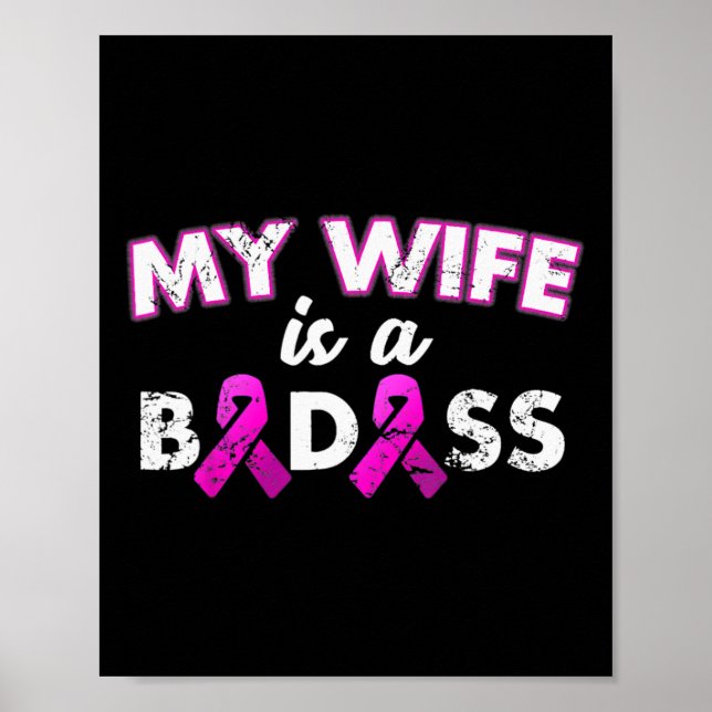 Ribbon Min fru är en dålig medvetenhet om bröstcan Poster (Framsidan)