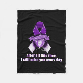 Ribbon Överdosering Medvetenhet Miss You Grief Gif Fleecefilt