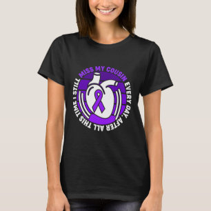 Ribbon överdoseringsmedvetenhet Miss Cousin Memory T Shirt