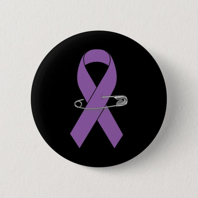 Ribbon Pin - PankreasCancer Awareness Item for W Knapp (Framsida)