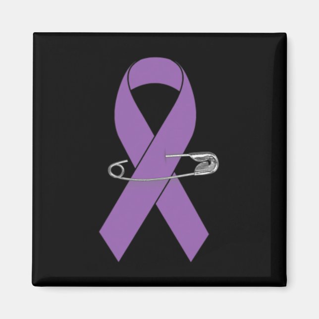 Ribbon Pin - PankreasCancer Awareness Item for W Magnet (Framsidan)