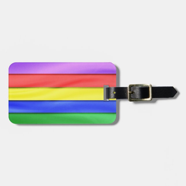 Ribbon Rainbow Rand Bagagebricka (Horisontell Framsida)
