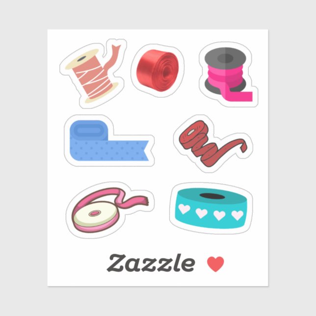 Ribbon Roll Stickers Klistermärken (Ark)