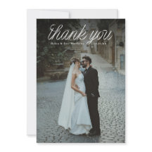 Ribbon Script Top Minimalistisk Bröllopsfoto