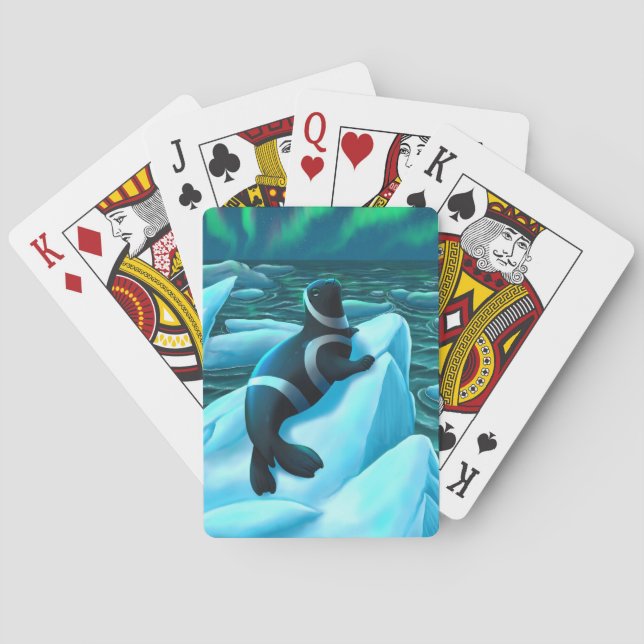 Ribbon Seal spelkort (Baksidan)