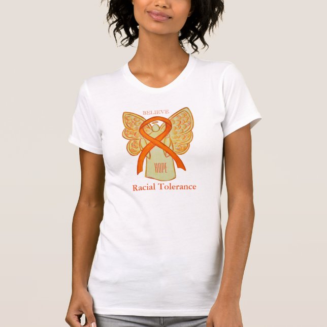 Ribbon Shirt Ribbon Orange T Shirt (Framsida)