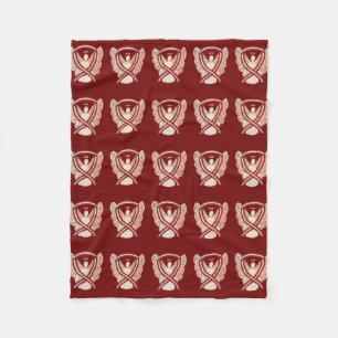 Ribbon Soft Blanket med cancer i huvud och Nacke Fleecefilt