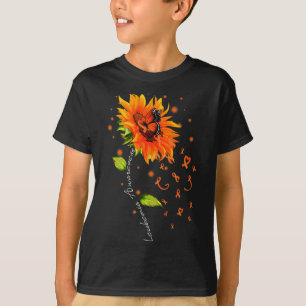 Ribbon Solros Butterfly Leukemia Awareness Mont T Shirt