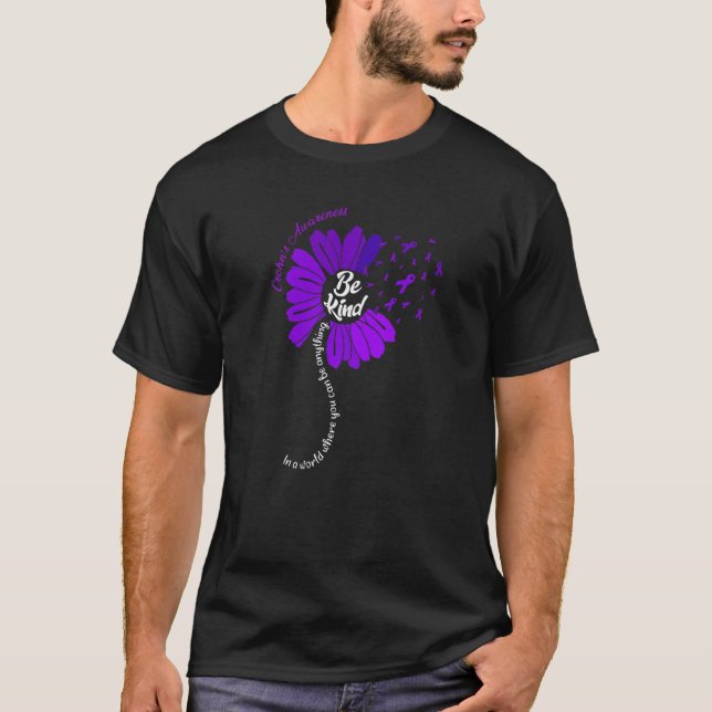 Ribbon Solros Crohns medvetenhet T Shirt (Framsida)