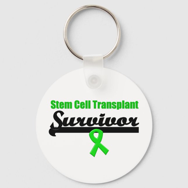 Ribbon Stem Cell Transplant Survivor Nyckelring (Framsida)