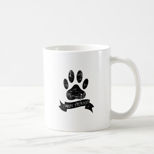 Ribbon, stressad Hund Tass Kaffemugg (Höger)