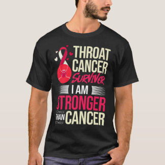 Ribbon Survivor mot cancer med huvud - och Nacke T Shirt