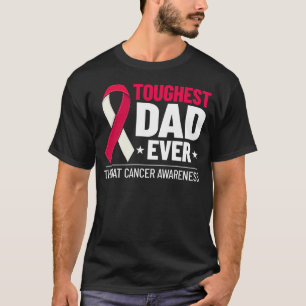 Ribbon Survivor mot cancer med huvud - och Nacke T Shirt