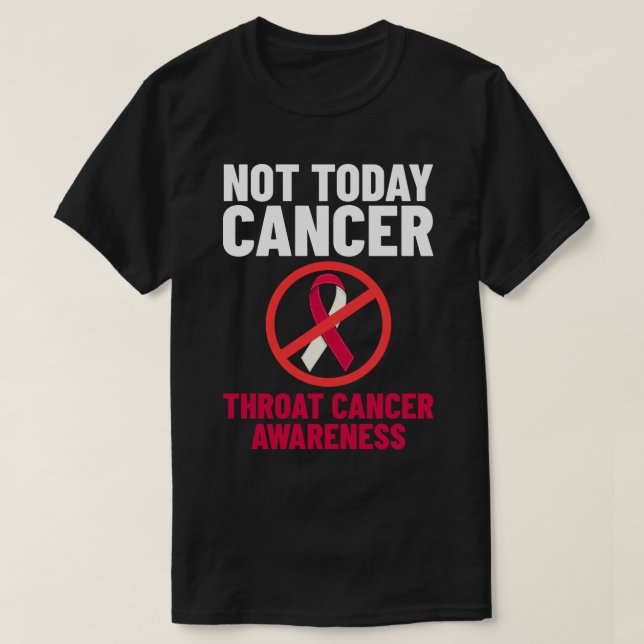 Ribbon Survivor mot cancer med huvud - och Nacke T Shirt (Design framsida)