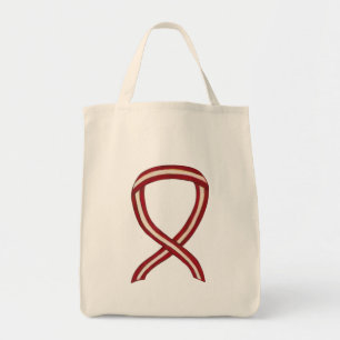 Ribbon Tote Bag för cancermedvetande vid cancer i Tygkasse