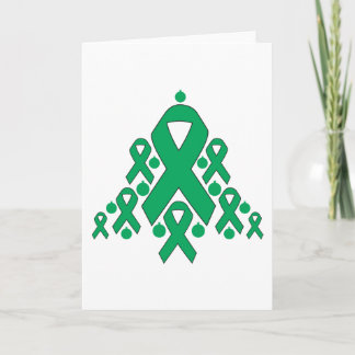 Ribbon Träd i Liver Cancer Helgkort