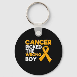 Ribbon Tumor Pediatrician Chi Nyckelring