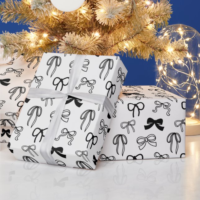 Ribbonbåge Mönster Jul Presentpapper (Helgdagar)