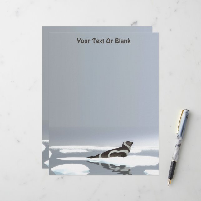 Ribbonförsegling på is brevhuvud (Fram/Back In Situ)