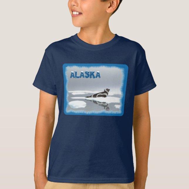 Ribbonförsegling på is tee shirt (Framsida)