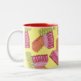 Ribbongodis - Julsötsaker Två-Tonad Mugg