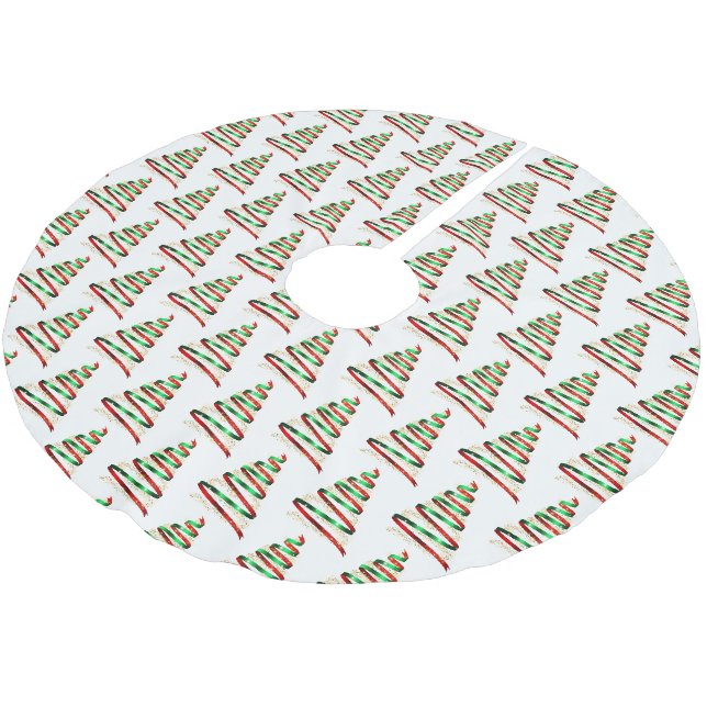 Ribbonsträd Julgransmatta Borstad Polyester (Vinklad)