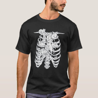 Ribcage Cats Pastel Goth Alt Clothes Aesthetic Egi T Shirt