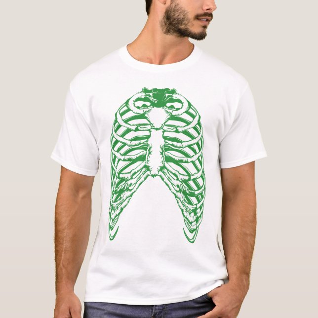 Ribcage och scapulaen tänder t shirt (Framsida)