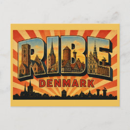 Ribe Danmark Katedral Vykort
