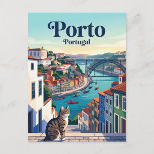 Ribeira-distriktet, Porto Portugal Vykort