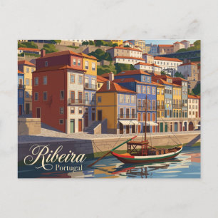 Ribeira-distriktet Portugal Vykort
