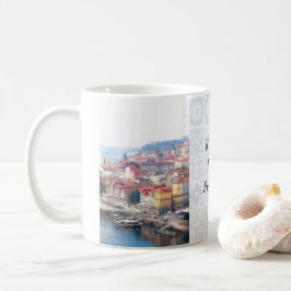 Ribeira och Douro River. Porto, Portugal Kaffemugg