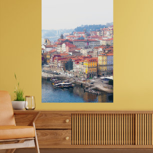Ribeira och Douro River. Porto, Portugal Poster