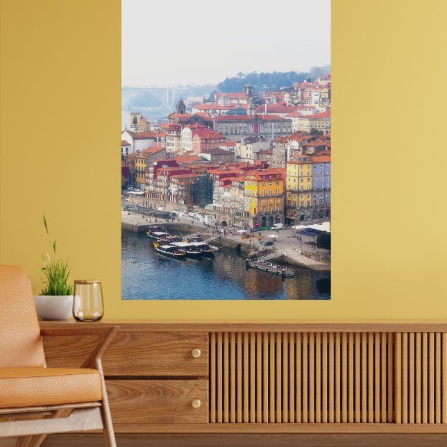 Ribeira och Douro River. Porto, Portugal Poster (Vardagsrum 2)