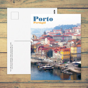 Ribeira och Dourofloden. Porto, Portugal. Vykort