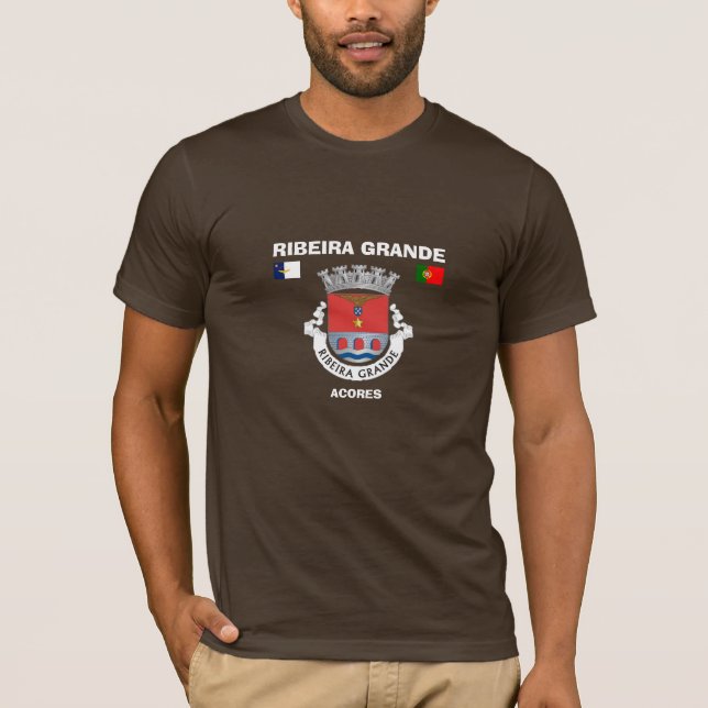 Ribeira stor Azores anpassningsbarT-tröja T Shirt (Framsida)