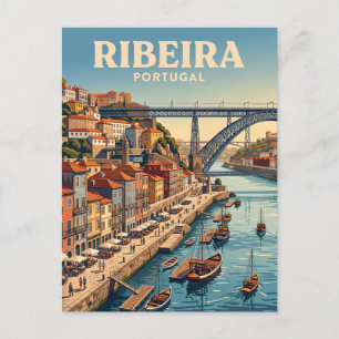 Ribeira Strand Portugal Vykort