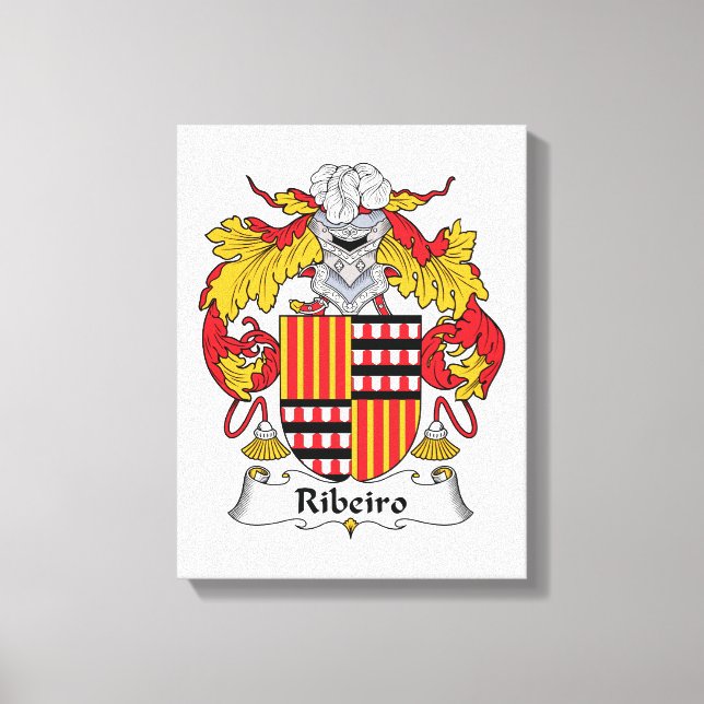 Ribeiro Family Crest Canvastryck (Framsida)
