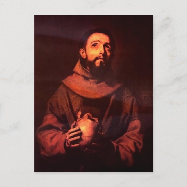 Ribera, Jos? de Hl. Franz von Assisi 1643 Techniqu Vykort (Framsida)
