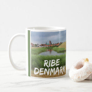 Riberhus och Ribe, Jutland, Danmark Kaffemugg