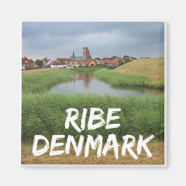Riberhus och Ribe, Jutland, Danmark Magnet