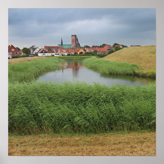 Riberhus och Ribe, Jutland, Danmark Poster (Framsidan)